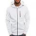 Laonajkd Kapuzenpullover Herren ReißVerschluss Bedruckt Langarm Basic Loser Spleißen Kapuzenpulli Sweatjacke Training Fitness Einfarbig Teenager Freizeitpullover Kontrastfarbe Streetwear Urban
