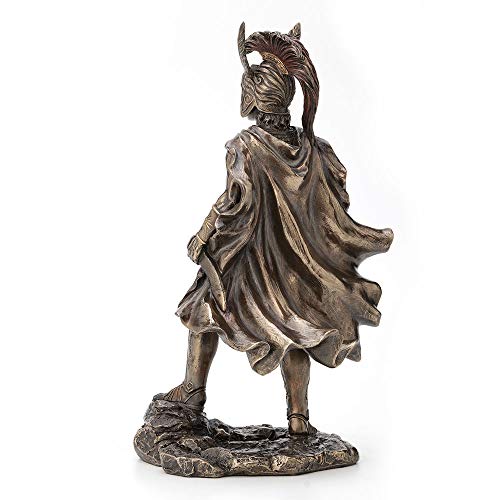 Estatua guerrero Alejandro Magno bronce antiguo 12 pulg miniatura 3
