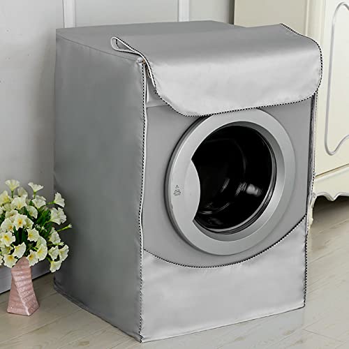 Funda impermeable para lavadora y secadora con carga frontal, antipolvo, antirayos UV, antilluvia 210D, tela Oxford gruesa (60 x 50 x 85 cm) - imagen 2