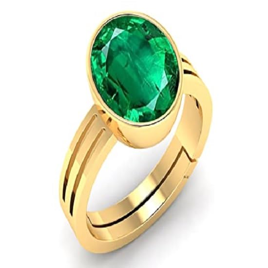 9.25 Ratti Panna (Emerald) Original Stone Adjustable Ring For Men And Women With Lab Certified B-03-picture-49