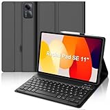 【Compatibilité】Cet étui clavier est compatible avec l'Xiaomi Redmi Pad SE 11 pouces 2023. Veuillez vérifier le numéro de modèle au dos de la tablette avant d'effectuer votre achat.