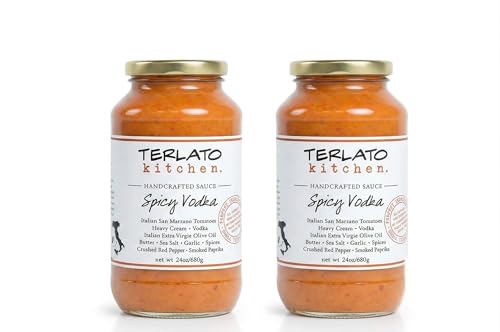 Terlato Kitchen Spicy Vodka Pasta Sauce (2-Pack, 24 oz Jars) – Artisanal Small Batch Gourmet Sauce with San Marzano Tomatoes & Red Pepper flakes – No Added Sugar image 2