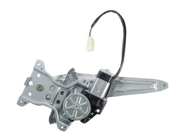 Image of TRQ Rear Right Power Window Regulator & Motor Assembly Passenger Side Compatible with 2003-2008 Toyota Corolla