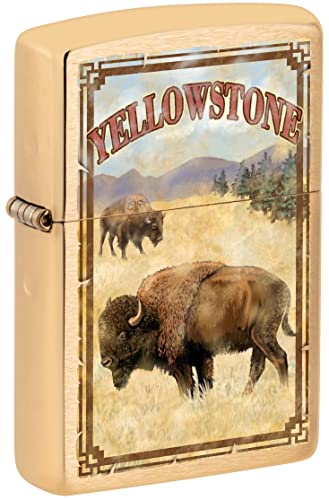 Encendedor Zippo Yellow stone National Park Buffalo miniatura 1