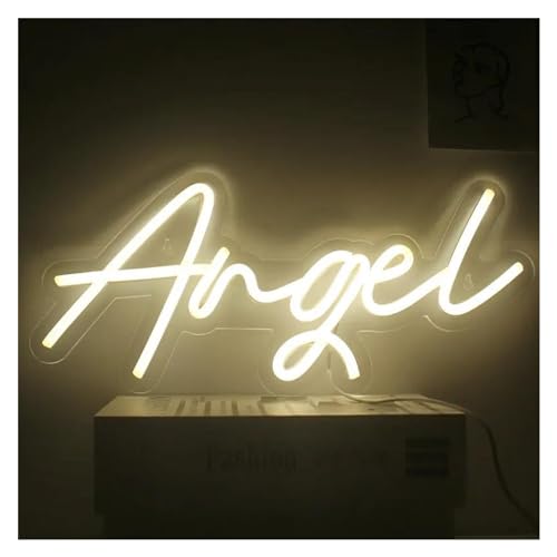 Néon acrylique ange pour rassurer les enfants qui ont peur du noir