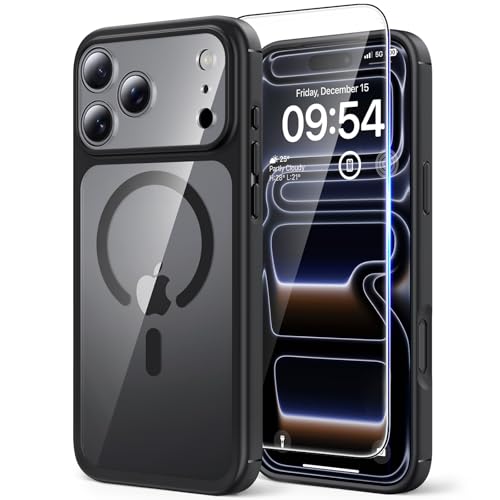 TAURI Coque Magnétique pour iPhone 17 Pro,Noir