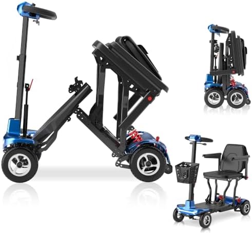 4-Wheel Folding Mobility Scooters for Seniors & Adults