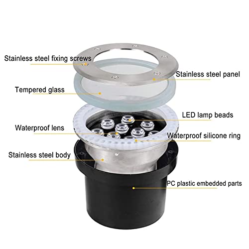 Foco estanque sumergible para iluminar estanques oscuros de noche 4