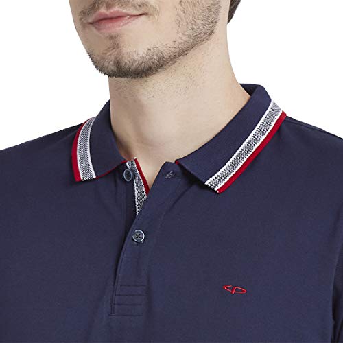 Image of Colorplus Men's Pure Cotton Solid Pattern Tailored Fit Polo Neck Half Sleeve Casual T-Shirt