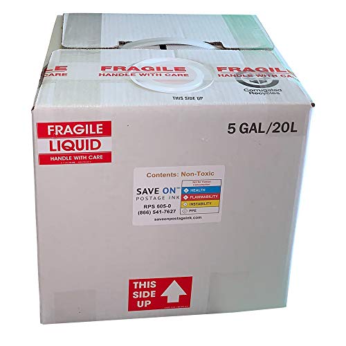 Save On Postage Ink E-Z Seal Sealing Solution - Sealing Solution For Dm Series Mailing System - Pb E-Z Seal- Postage Meter Sealing Solution (5 Gallon) #TOP1