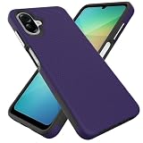 Ryphez for Samsung Galaxy A06 5G Case, Dual Layer Hybrid Armor Shockproof Cover with Anti-Slip Grip for Galaxy A06 5G (Purple)