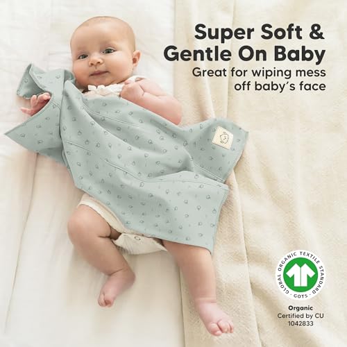 KeaBabies 6-Pack Baby Burp Cloths for Boys and Girls and 8-Pack Baby Bandana Bibs - Large Burp Cloths, Burping Cloth for Kids- Drool Bib Triangle Scarf for Toddler, Boys, Girls4