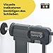 Safety 1st Easy Close Metal Gate, Treppenschutzgitter ohne Bohren, 73–80 cm (bis 108 cm erweiterbar), leicht schließbares Türschutzgitter, mit 1 Hand öffnen, kein Bohren, Zweifachsicherung, Dark Grey