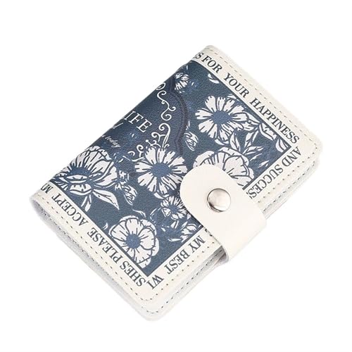 Étui pour carte bancaire à motif fleuri idéal pour le shopping