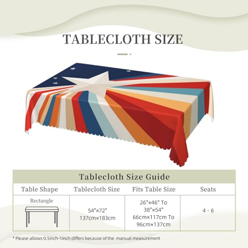 Nappe rectangulaire imperméable de cuisine et salle à manger table extérieure 137x183 - 6