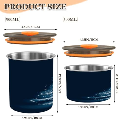 Lata para café ATTX 500 ml acero inoxidable con tapa hermética miniatura 2
