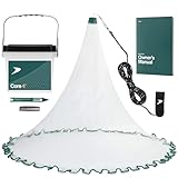Best Fisher's® Core™ (4-ft) American Pro Cast Net - 2026 Rebranded - SuperSink™ 4ft/6ft/8ft/10ft/12ft - 3/8' Mesh - Real Lead 1-lbs/ft Double Line - Premium Cast Nets for Fishing - Book & Utility Box