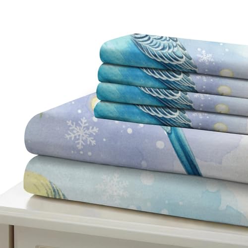 Parure de lit perroquet aquarelle 3D microfibre de qualité supérieure