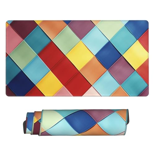 Tapis de souris de jeu antidérapant à bords cousus anti-effilochage