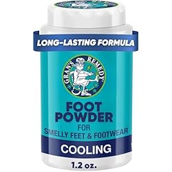Gran's Remedy Cooling Foot and Shoe Deodorizer Powder - Effective Odor Eliminator - Moisture Absorbing Travel Size Foot Powder - Soothing Relief for Shoes and Feet