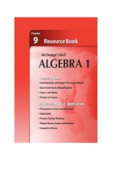 Paperback Holt McDougal Larson Algebra 1: Resource Book: Chapter 9 Book