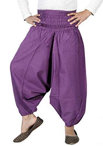 SARJANA Kids Cotton Harem Pants Children Girls Boys Boho Hippie Toddler Beach Unisex Comfy Trousers