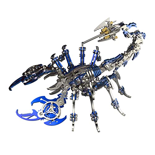 Rompecabezas de metal 3D Scorpion King, maqueta mecánica de alta precisión DIY