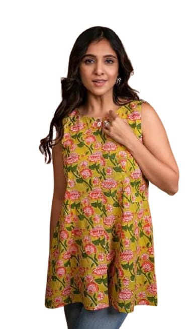 Da Vastraagaar Women's Rayon Floral Print Regular Wear Top Printed Western Tops Short Kurti ? Comfortable Everyday Wear & 3/4 Sleeves-picture-38