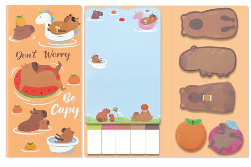 Notes adhésives Capybara Kawaii pour ne plus jamais oublier vos tâches de bureau importantes