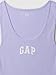 GAP Womens Ribbed Tank Top Logo Fresh Lavender XXL