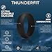 ThunderFit Silicone Wedding Ring for Men, Rubber Wedding Band 8.7mm Wide 2.5mm Thick