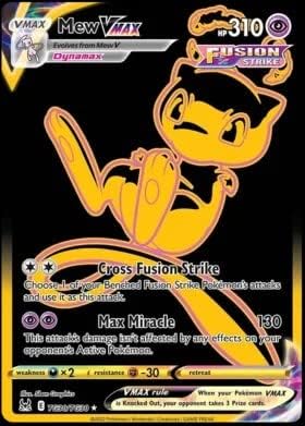 Pokemon Mew VMax TG30 Trainer Gallery Lost Origin Full Art Black & Gold Holographic Card