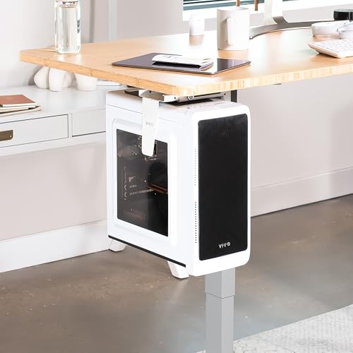 Support pour unité centrale réglable VIVO MOUNT-PC01W blanc