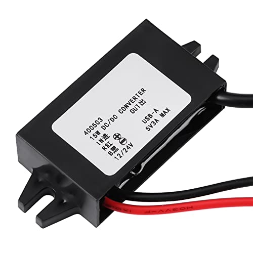 Depisuta Adaptador BUCD DC-DC 12V / 24V BUCD-DC Al Convertidor de Convertidor USB 5V 3A para Audio de Automóviles, Monitor, Pantalla LED, Equipo Industrial