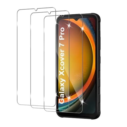 Yenwen Schutzfolie für Samsung Galaxy XCover 7/7 Pro für Panzerglas, 3 Stück 9H Härte Glas Folie, Anti- Kratzer Schutzglas, Anti-Blasenfrei Displayschutz für Samsung X cover 7 / Xcover7 Pro 5G