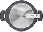 ZWILLING Simplify 9 Piece Premium Stainless Steel Kitchen Cookware Set- Grey Pots Set, Induction Compatible, Stainless Steel Kitchen Pots Set, Oven and Dishwasher Safe