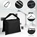 ABCCANOPY Photography Sandbag for Video Stand, Heavy Duty Weight Bags for Light Tripod, Camping Chair, 4 Packs (Black)
