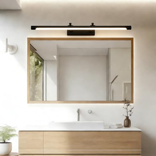 Lámpara de espejo de baño de 42cm con iluminación de pared impermeable 7