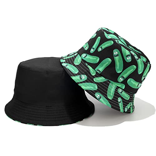 Image of Quanhaigou Bucket Hat for Men Women,Packable Reversible Printed Sun Hats,Fisherman Outdoor Summer Travel Hiking Beach Caps
