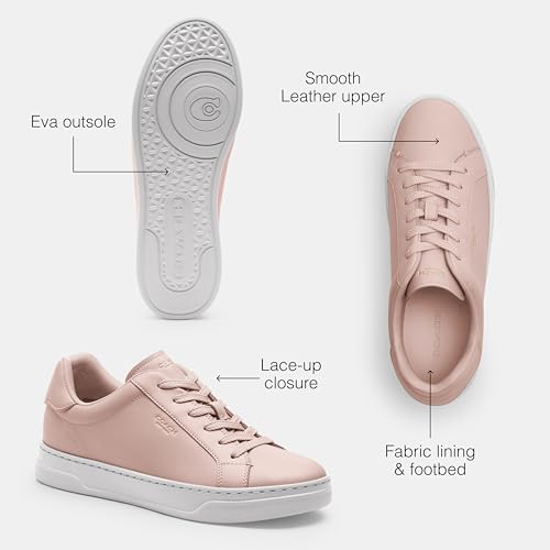Coach Women's High Line Sneaker, Blush BLH, 63