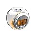 Fashion Alarm Clock with 5 Natural Sound 7 Color Changing LED Light digital LCD Screen Children's Shower Thermometer Timer Music Alarm Clock