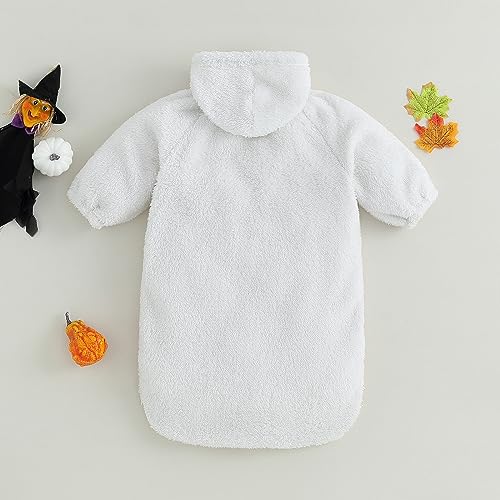 Disfraz de bebé unisex de halloween con mameluco y capucha miniatura 4