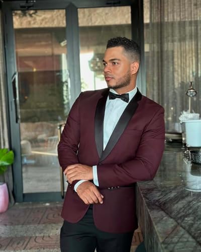 Mens Blazers Slim Fit Suit Coats for Men Solid One Botton Men's Tuxedo Suit Jackets3