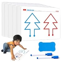 Lot 20 Cartes Brain Training - Entraînement Cognitif Enfant, Coordination Main-Cerveau, Motricité Fine, Jeu Éducatif 40 Niveaux