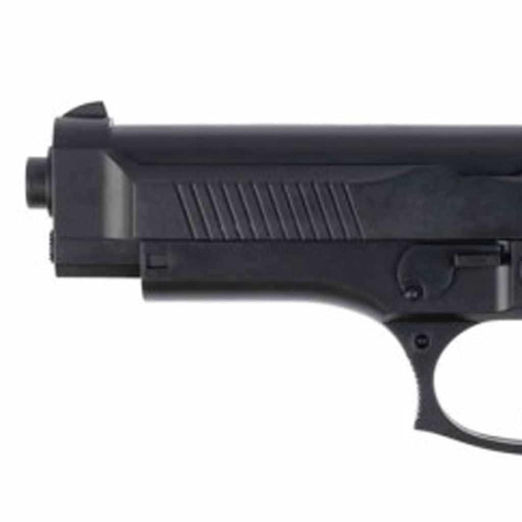 Pistolet Airsoft Saigo S92 – Ressort Manuel 0,3 Joule, 13 Billes, Noir, 19 Cm, ABS Haute Résistance – Tir Coup Par Coup