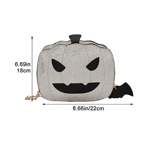 Sac citrouille d'Halloween crossbody compact pour libérer vos mains - 4