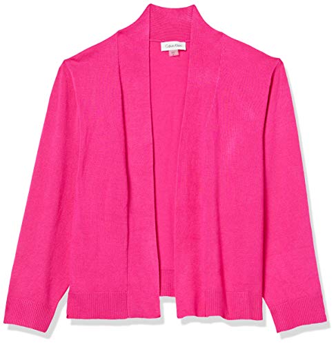 Calvin Klein Women s Plus Size ¾ Sleeve Knit Shrug, Cabaret, 2X