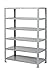 Little Giant 6SH-2460-72 Heavy-Duty Welded Steel Shelving, 5 Shelf, 15" Shelf Clearance, Gray