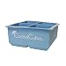 Cocktail Cube Extra Large Ice Cube Tray Silicone - 2.5 inches - Whiskey Ice - Freeze Food - Light Blue - 1 Tray