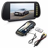 AFFICHAGE D'INVERSION PRIORITɠ: Ce moniteur LCD pour caméra de recul de voiture prend en charge une fonction de priorité d'inversion. Lorsqu'il est connecté à la caméra, l'écran donne automatiquement la priorité à la vue inversée. Cela aide à une conduite concentrée et sûre, en vous libérant de la restriction de la ligne de priorité en marche arrière.